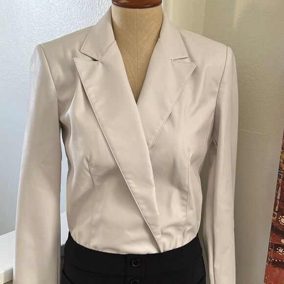 PINKO Dedicato 3 Bodysuit in White Made in Italy Size 6 US - Picture 2 of 13